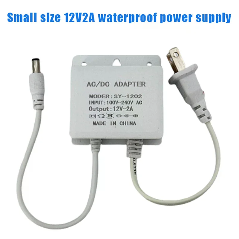 EU/US CCTV Security DC12V Power Adapter; AHD Camera Charger for Surveillance DVR/NVR, AC100V-240V Input