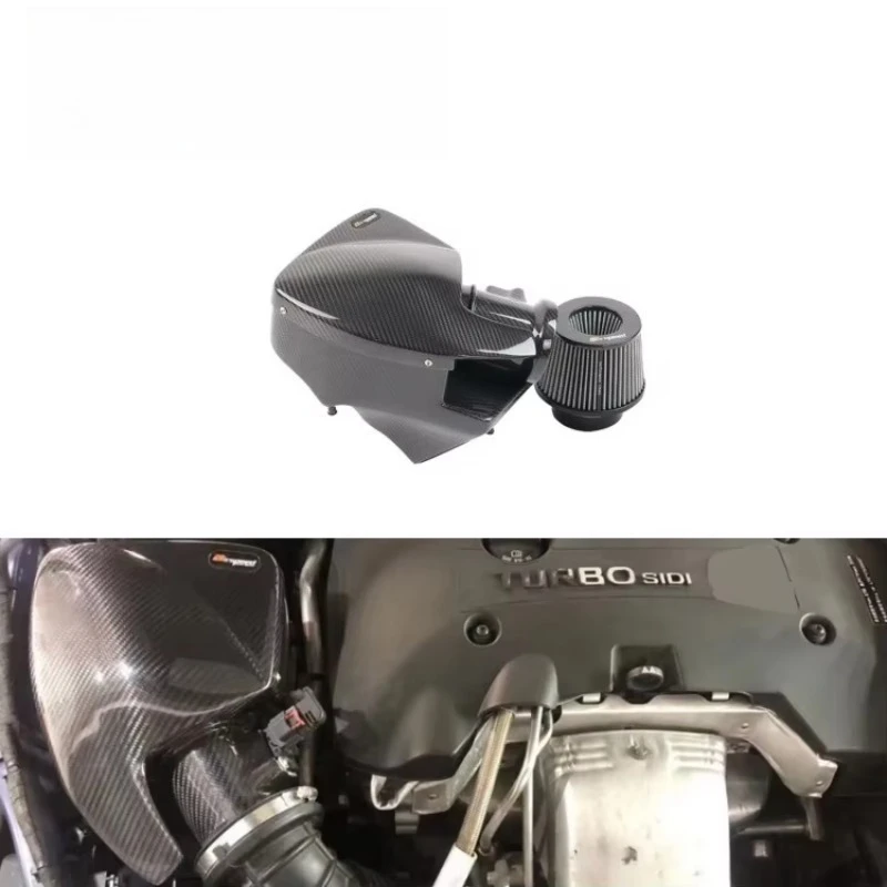 

100% сухой материал из углеродного волокна, комплекты системы запуска холодного воздуха 3K саржевого переплетения, воздушный фильтр для Regal GS 2.0T