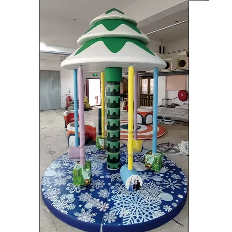 Factory Outlet Commercial Indoor Playground Equipmentkids Soft Play Area Soft Merry Go Round Electric Carousel For Kids, Toddler