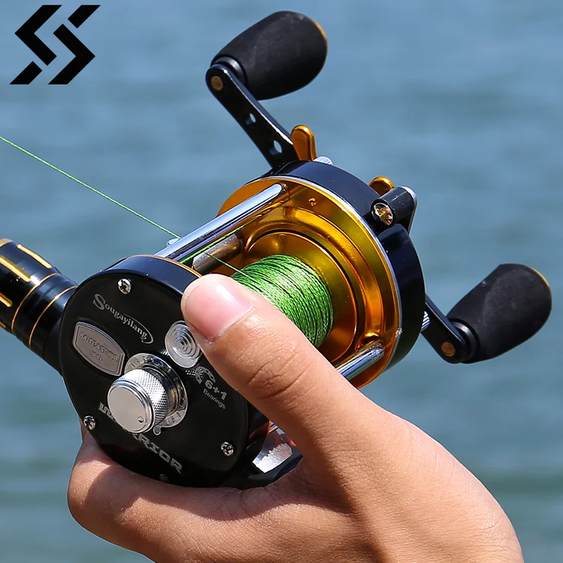 Sougayilang WA Series moulinet De pêche à la traîne 6 + 1BB traînée Max 25Kg moulinet De lancer utilisé pour la pêche en eau douce/eau salée De Pesca
