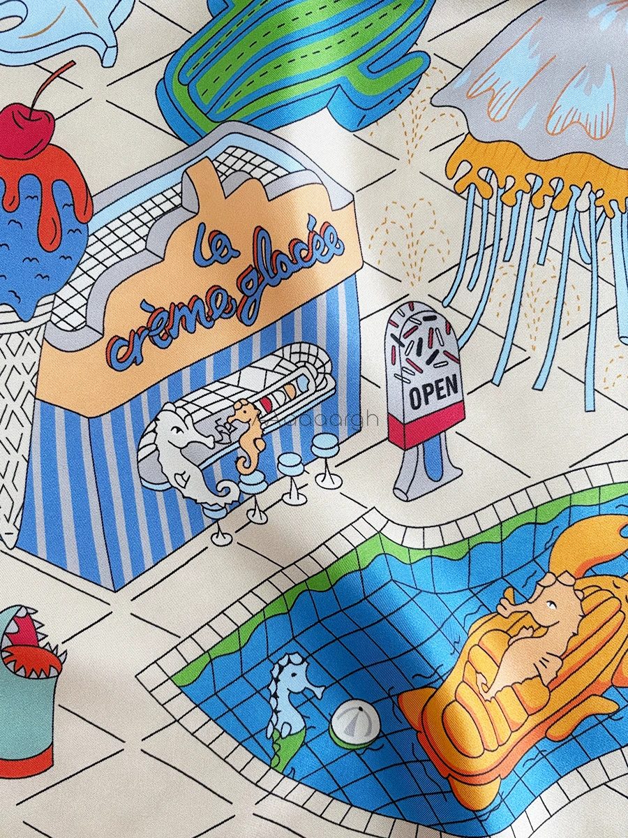 Grande sciarpa di seta avvolge marchio di lusso scialli di gelso bandane accessori per la testa capelli collo stola regalo di San Valentino grande foulard