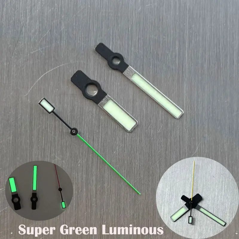 Watch Modify Parts SBBN/SKX007 Vintage Style Green Luminous Watch Hand Suitable For NH35/36 Automatic Movement