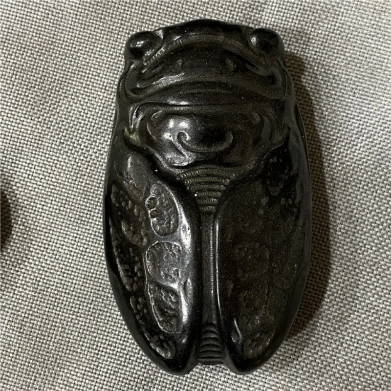 

Красная гора Культура Разное коллекция Антикварный ретро нефритовый кулон Доска Нефритовая резьба Метеорит Подвесной орнамент Цикада