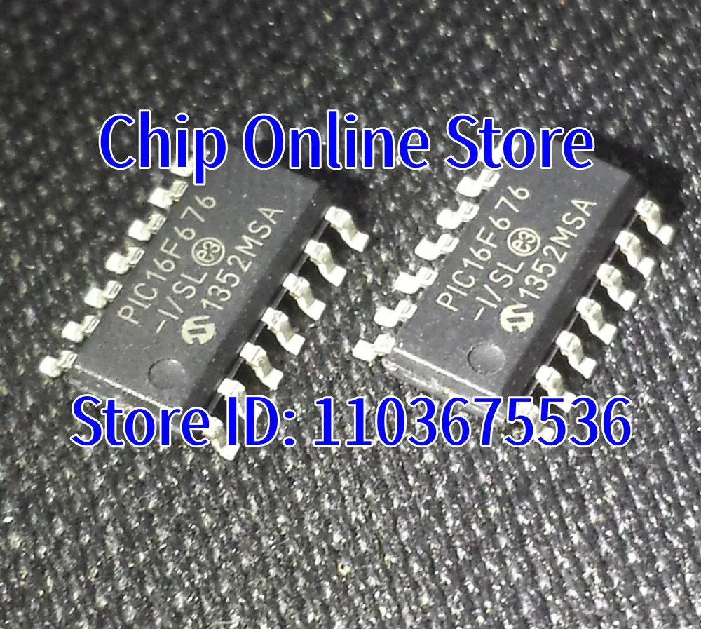 

2~100pcs PIC16F676-I/SL PIC16F676T-I/SL PIC16F676 SOIC14 New Original 8 Bit Microcontroller MCU