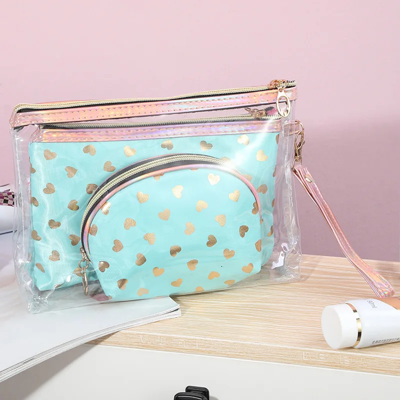 Custodie per Organizer per trucco per ragazze all\'aperto portatili borsa per cosmetici da donna custodia per trucco impermeabile per donna