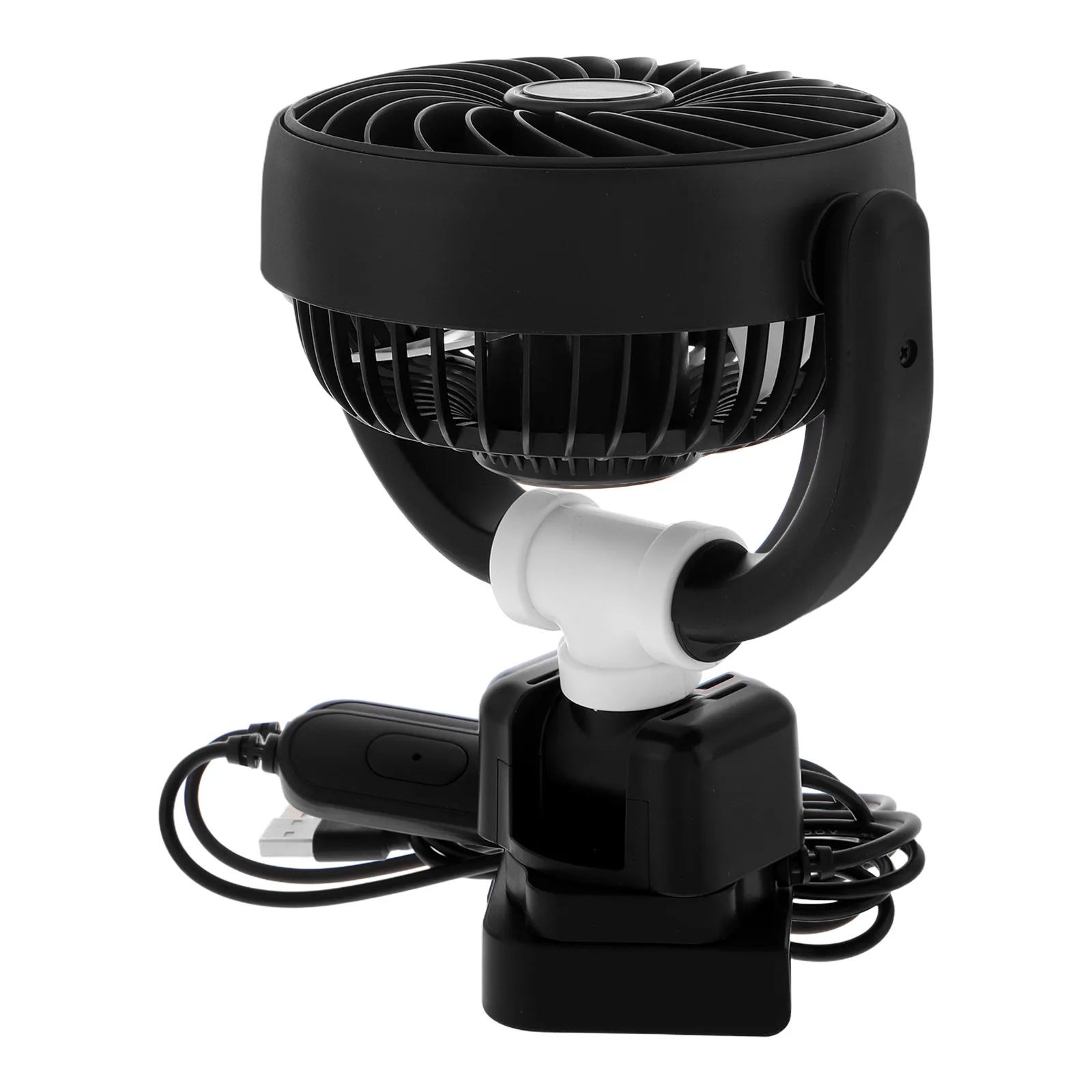 

【】Universal Cooling Efficient Heat Dissipation Quiet Portable Auto Fan Usb Powered Summer Cooler Multipurpose