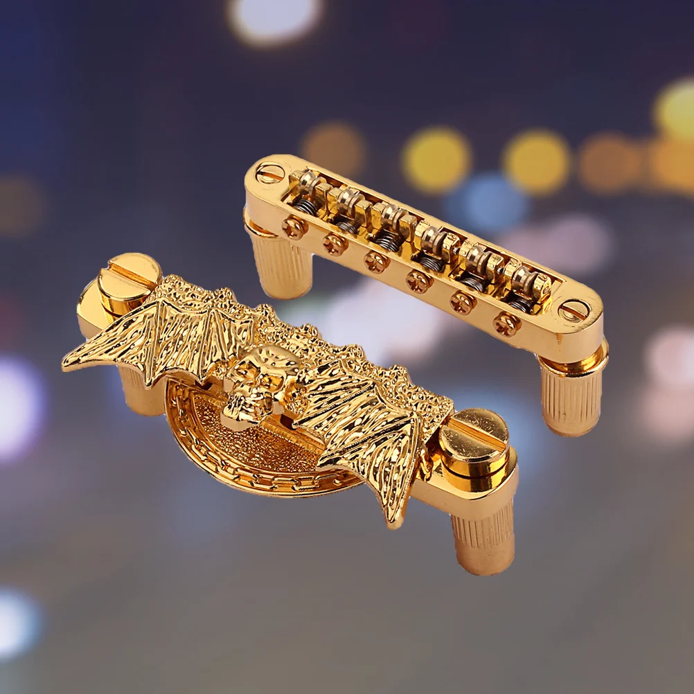 

Guitar Bridge Set Gold Plated Reflective Polished Metal For Style Guitar Replacement Parts Saddle Bridge Accessory Instrument