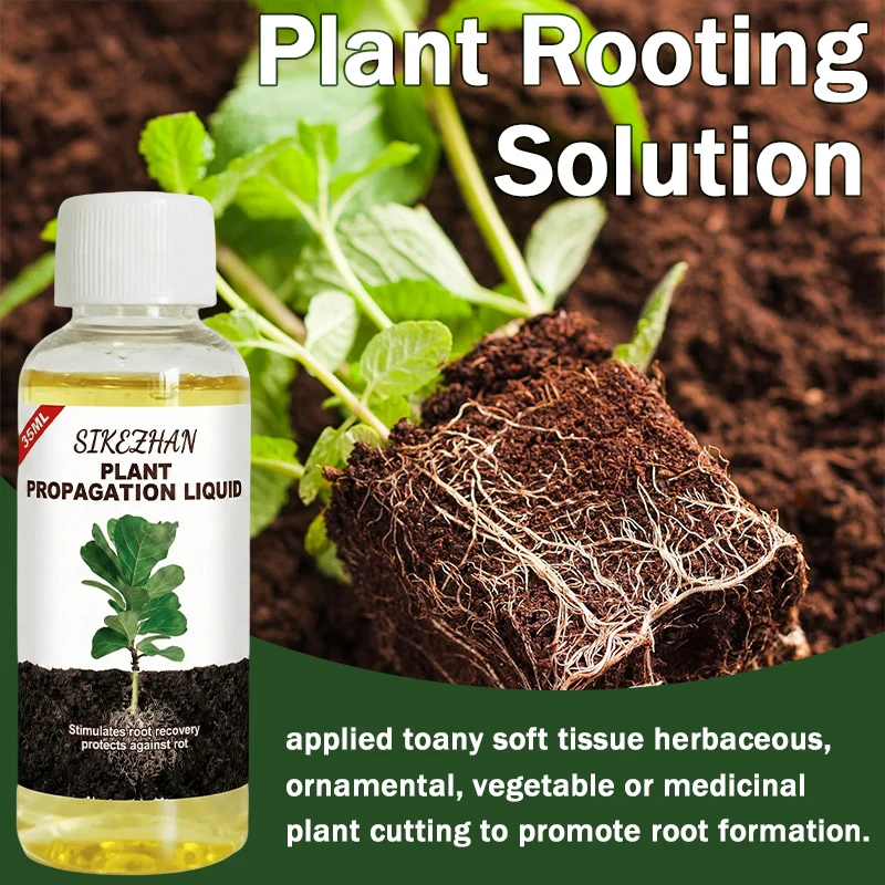 High Performance Liquid Rooting Hormone for Houseplants and Garden Cuttings Anti Rot Growth Stimulator Solution 35ml SIKEZHAN