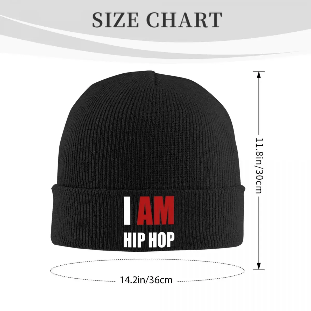 I AM REAL HIP-HOP Beanie Hats Casual Caps Men Women Unisex Kpop Knit Hat Spring Pattern Warm Soft Beanie Hat