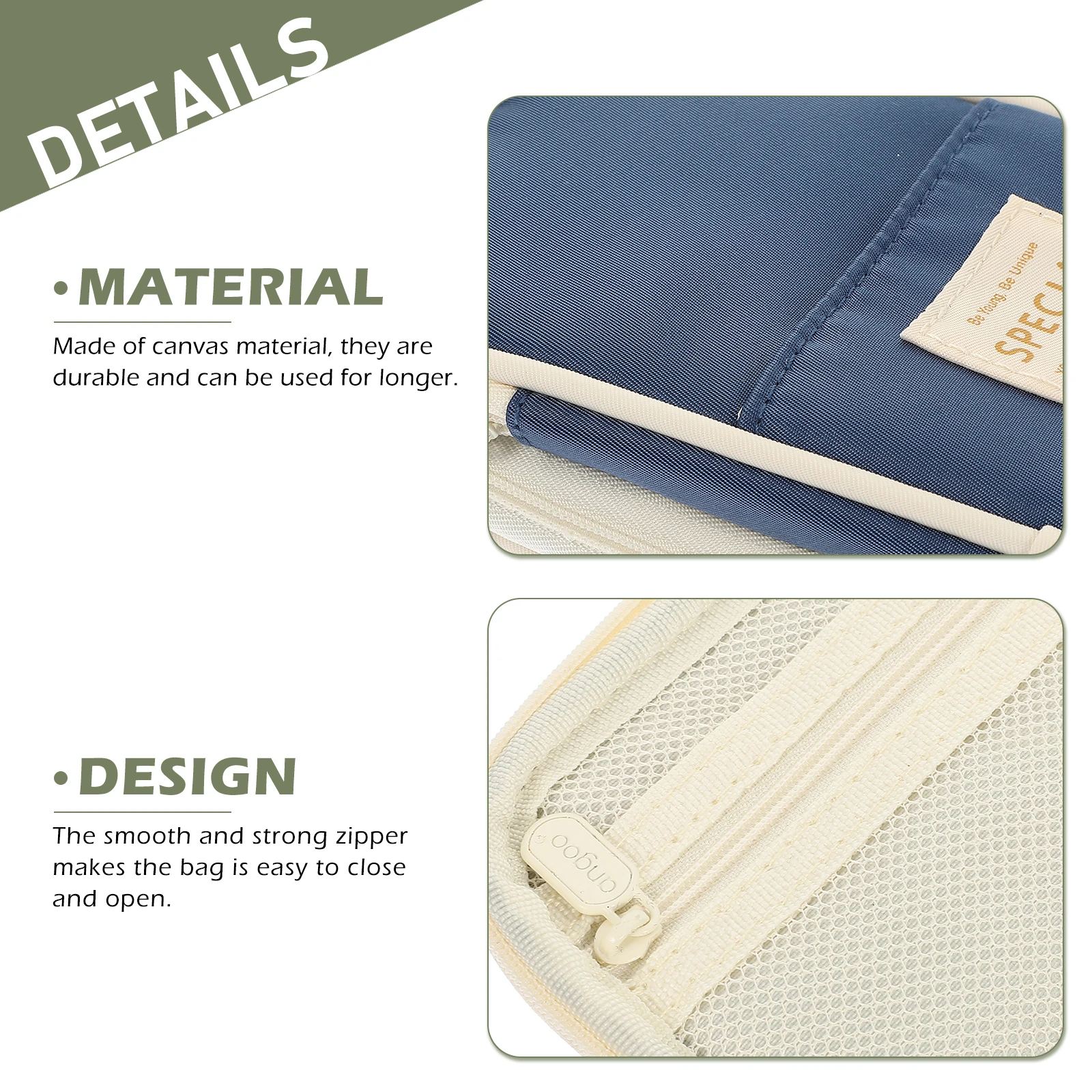 سعة كبيرة حقيبة أقلام رصاص فرشاة للمكياج تخزين القرطاسية ganizer السلس زيبر حقيبة أقلام لوازم الطلاب