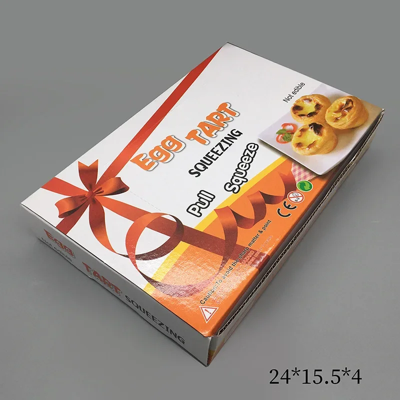 6 Stück Simulations-Eierkuchen im französischen Stil, Sahnekuchen, TPR-Brot, Lebensmittelspielzeug, Dekompression, Kneten und Spaß