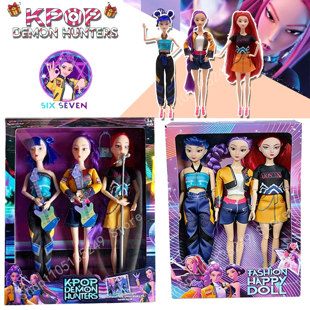 

HOT fun Anime KPop Demon Hunters Doll Vinyl Toy Rumi Mira zoi Character vinyl Birthday Gift Fan Gifts Hot Seling Action Figure