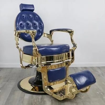 Salon Barber Chair Retro Stylish Hairdressing Beauty Armrest Hydraulic King Hair Styling Classic Furniture