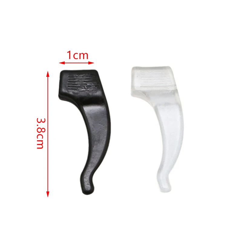 Poignée d'oreille en silicone anti-aldes pour lunettes, crochet d'oreille de jambe de lunettes, bouchon de fixation rapide, accessoires de fixation, pointe de temple, porte-lunettes, 20 pièces