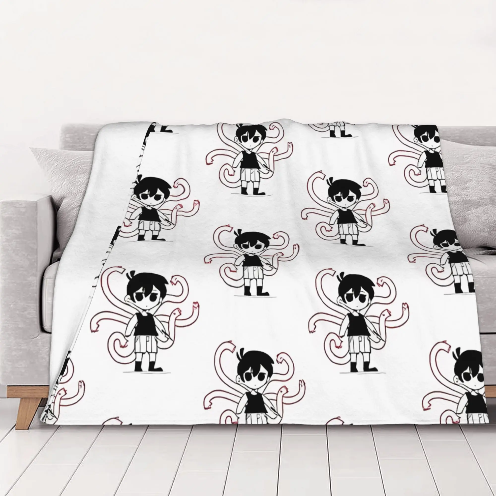 1PC Classic Omori home room decorations Winter Blankets for Adults Bedding Home Interior Sofa Knee