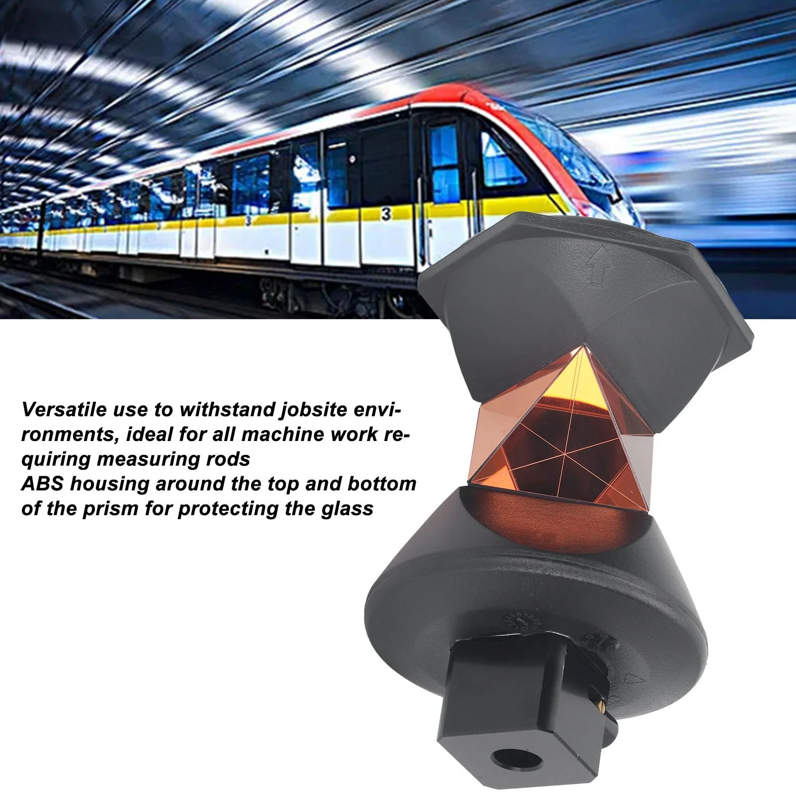 Призма тахеометра 360° °    Призма тахеометра с автоматическим отслеживанием, высокоточная пленочная треугольная призма для GRZ4