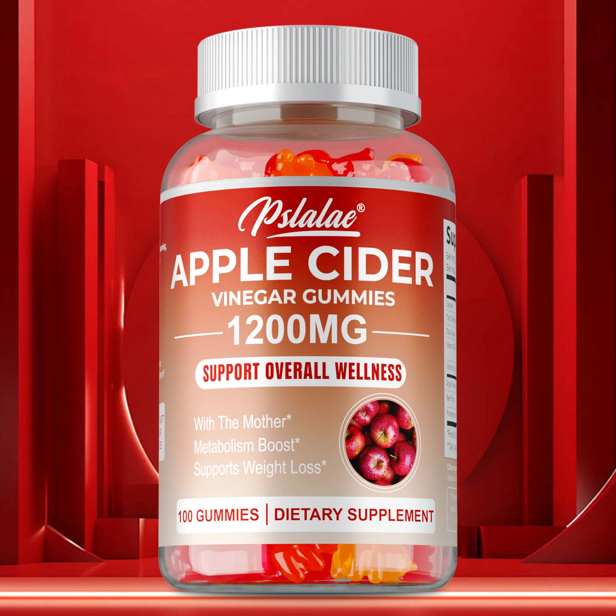

Apple Cider Gummies - Improves Digestion, Reduces Bloating and Constipation, Boosts Immunity, Weight Management