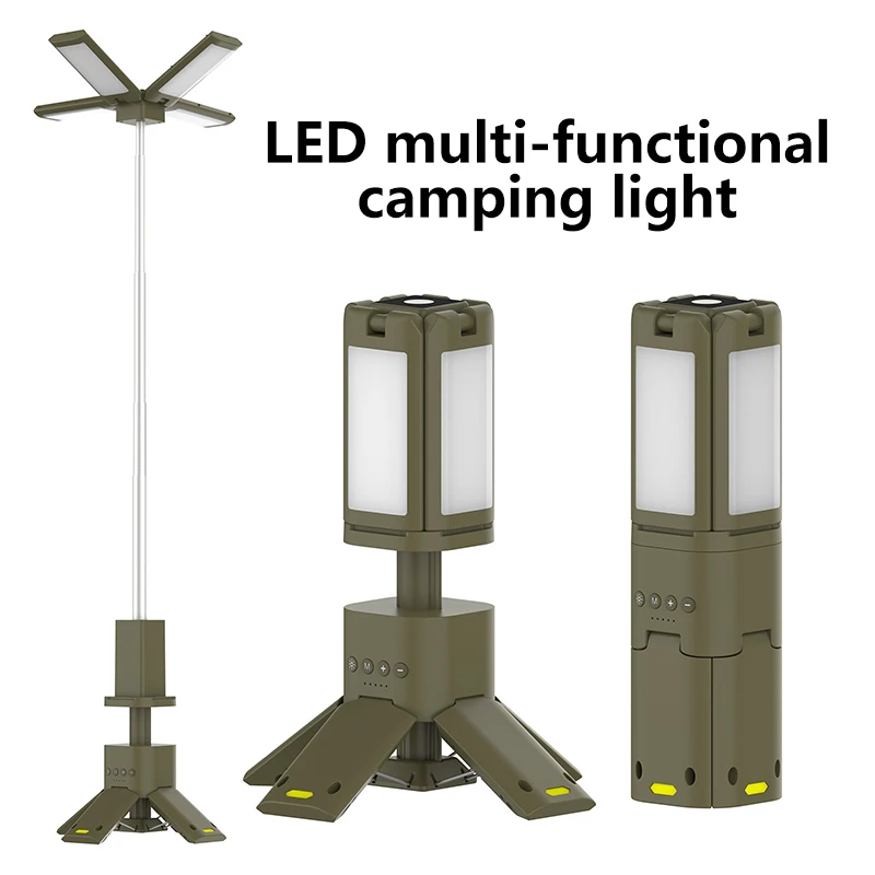 

LED Camping Lamp Portable DC5V USB Rechargeable Waterproof Flashlight Ultra Bright Tent Hiking Emergency Lights