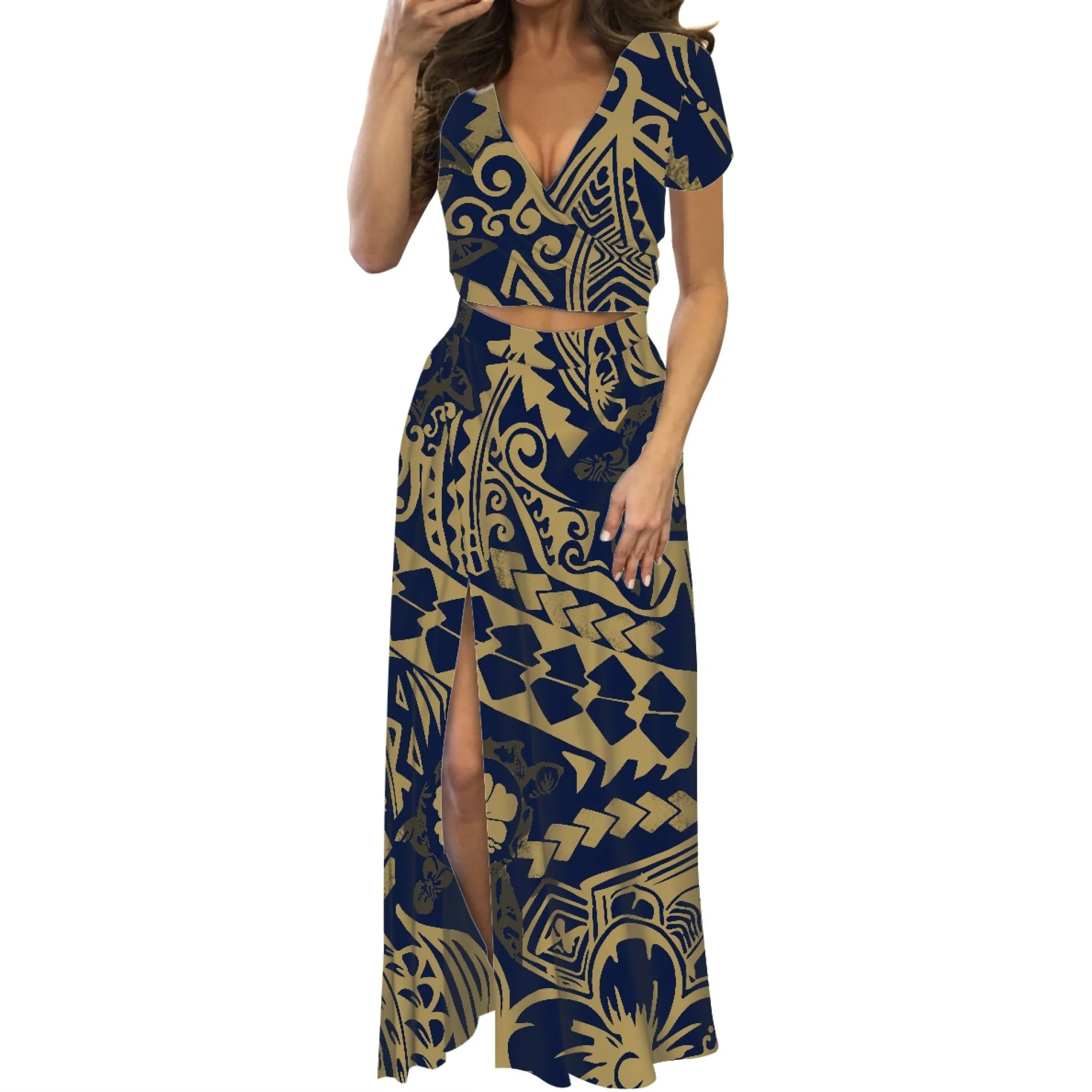 2024 New Long Dress Tribal Ethnic Polynesian Traditional Women'S Clothing Samoa… - Image 4