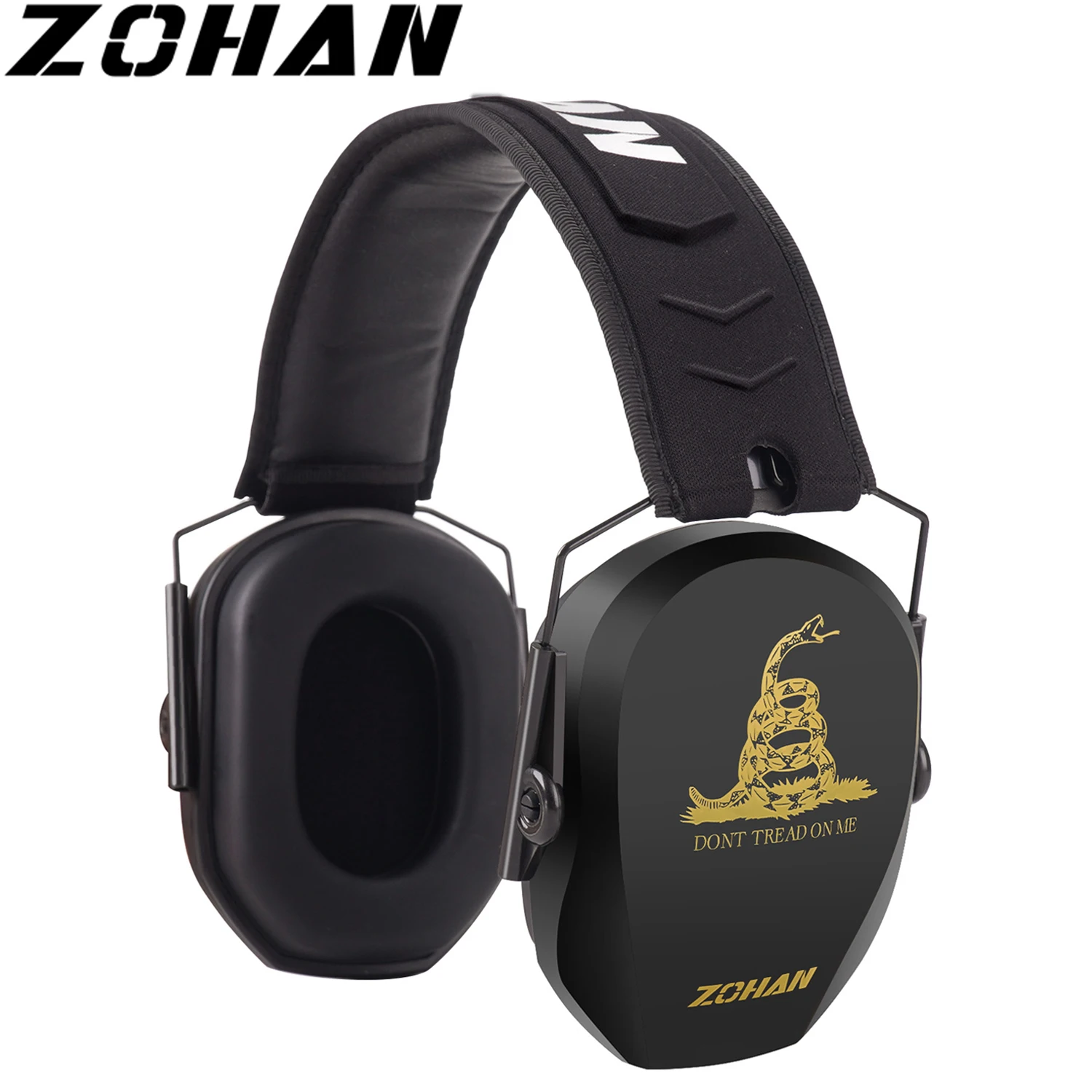 ZOHAN Shooting Ear Defenders Safety Earmuffs Noise Adjustable Headset Blocking Muffs Hearing Protection Snake headphone Woodwork