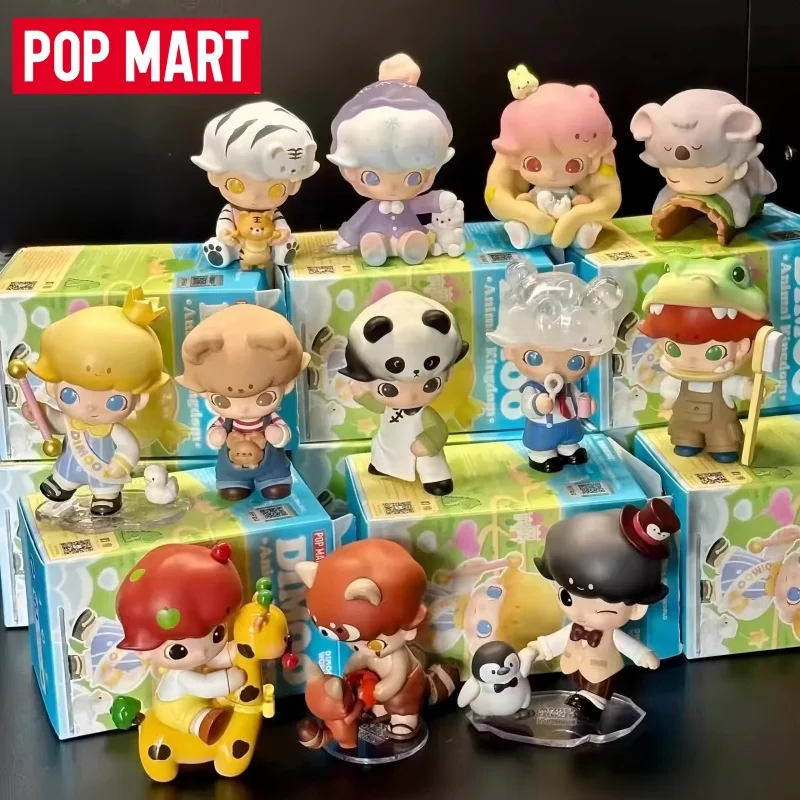 

Подлинная POP MART DIMOO серия «Королевство животных», слепая коробка, модные модные игрушки, подарок-сюрприз, украшение для рабочего стола, куклы, праздничные подарки