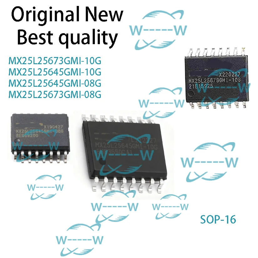 (5-30 PCS)NEW MX25L25673GMI-10G MX25L25645GMI-10G MX25L25645GMI-08G MX25L25673GMI-08G SOP-16 Flash memory IC Chip electronic