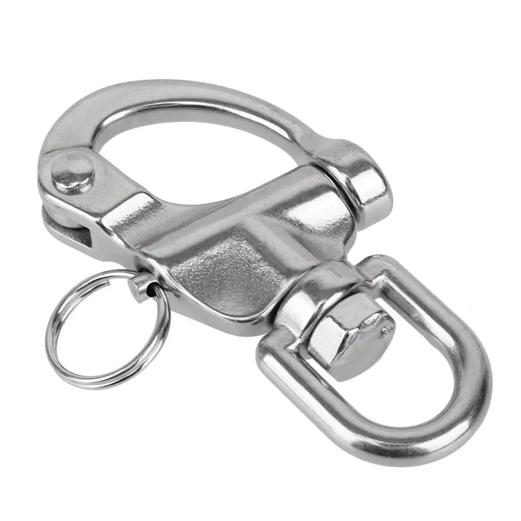 304 Stainless Steel Swivel Snap Shackle Quick Release Boat Anchor Chain Eye