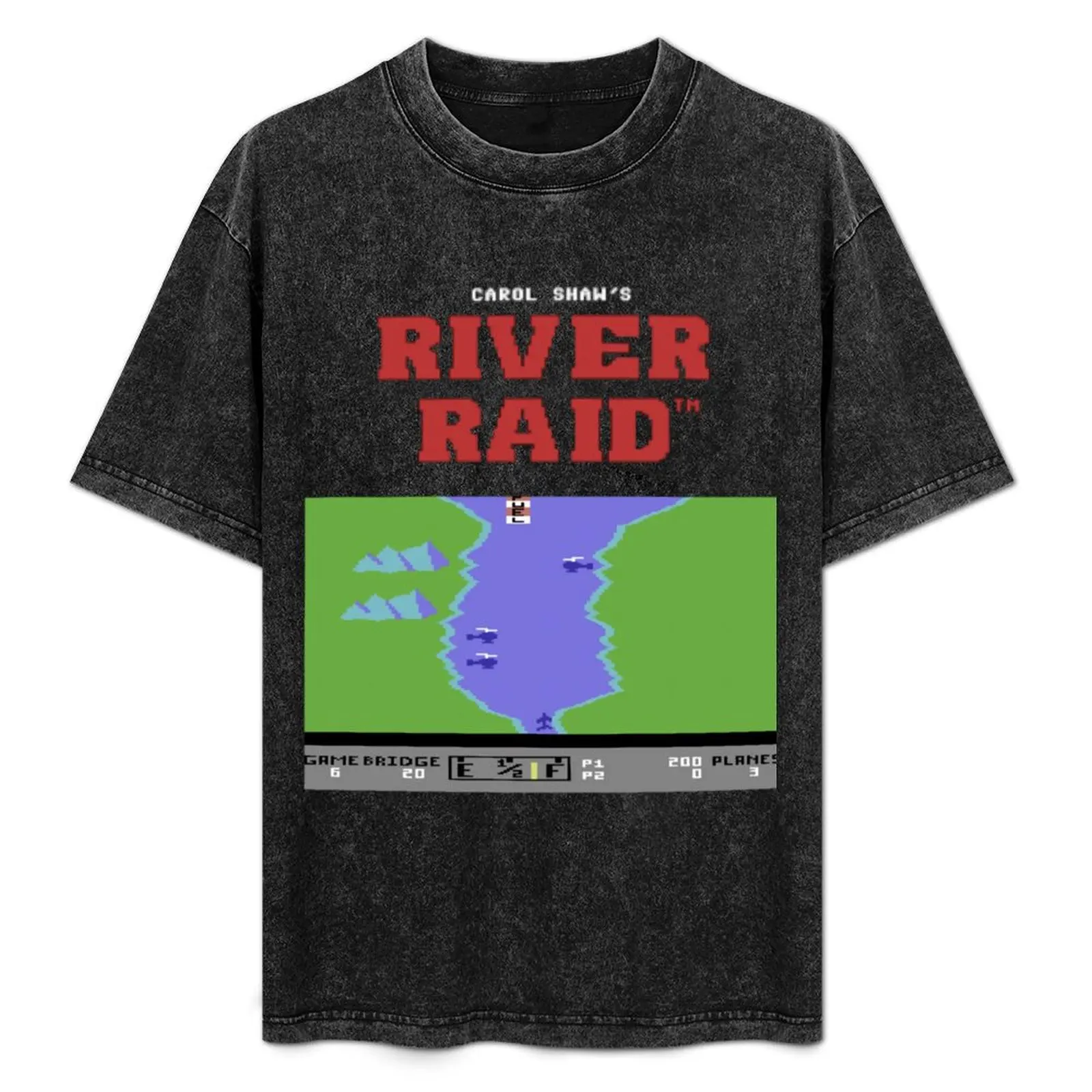 River Raid para C64 e outros computadores domésticos. (1) Camiseta casual de Ação de Graças