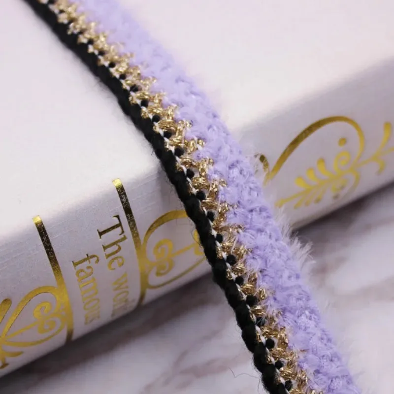 10 metri moda invernale nuovo design nastro tessuto di lana peluche tessitura per capelli pizzo trim fai da te maglione cappotto abito accessorio di stoffa