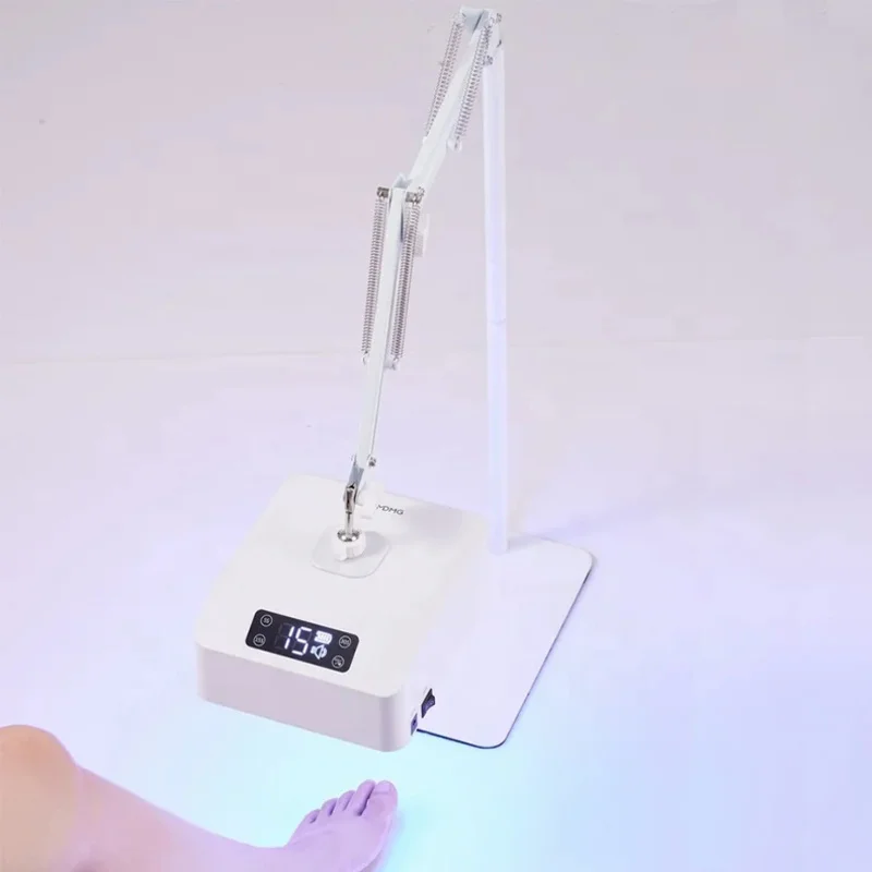 48W 35W Adjustable Pedicure Foot Rest Stand Dual Spectrum Curing Light Fixture Fast Gel Drying Nail Salon Foot Care Bracket
