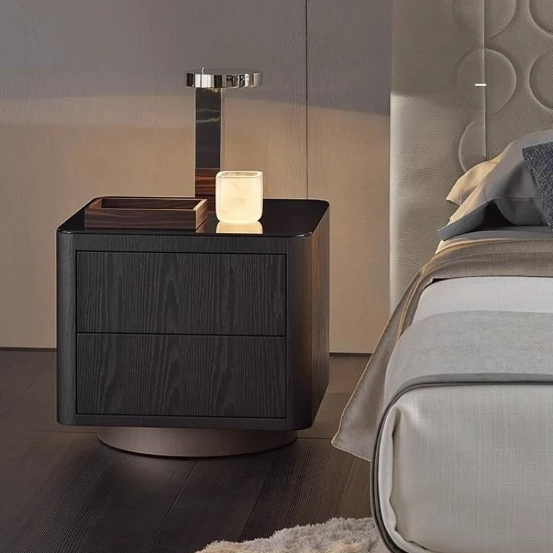 

Bedroom Bedside Nightstands Cabinet Narrow Luxury Designer Storage Houses Comfortable Modular Mueble Auxiliar House Furniture