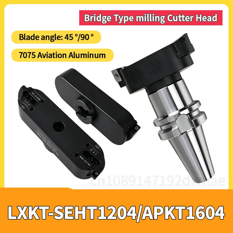 

Non Standard Adjustable Diameter 45 Degree Flat Flying Cutter Head for Aluminum Use, Aluminum Alloy Bridge Milling Cutter Head