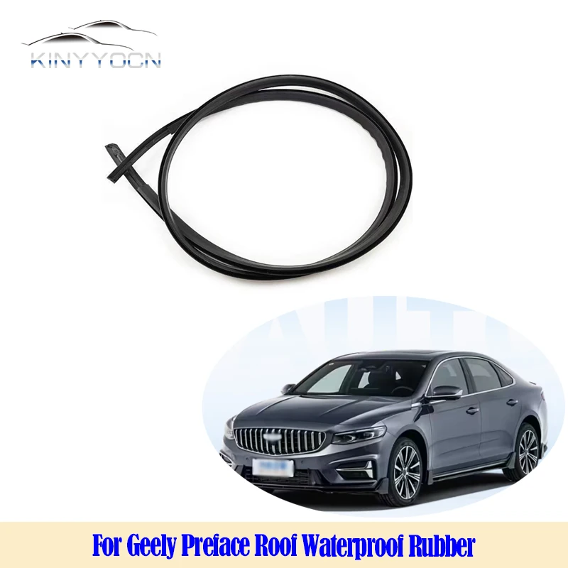 Для Geely Preface уплотнение каналов на крышу OEM стиль водонепроницаемый резиновый уплотнитель точно подходит для замены формования дождевой желоба