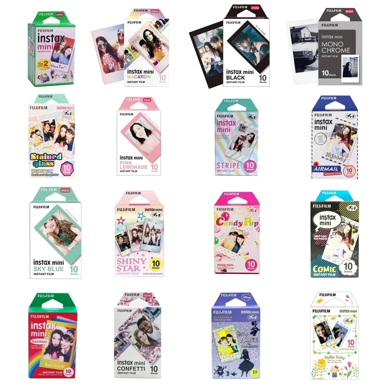 Fuji Mini Film 10 Sheets Fujifilm Instax Mini 11 Camera Film for Fuji Mini 12 9 Instax 70 90 LiPlay Classic Instax Film Paper