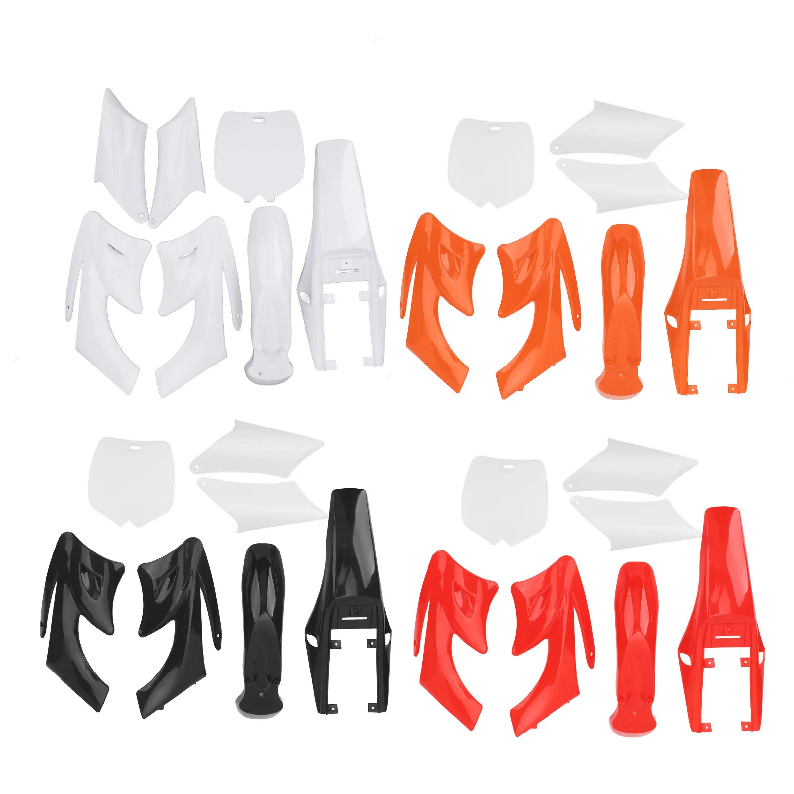 7PCS Plastic Fairing Body Cover Kits Shockproof Motorcycle Mudguard Replacement for Apollo Orion Dirt Bike Chinese 2 Stroke 47cc