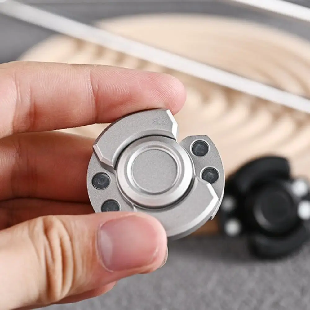 Multiple Play Magnetic Slider Spinning Top Alloy Material Adult Fidget Spinner with Click Button Entertainment Hand Spinner