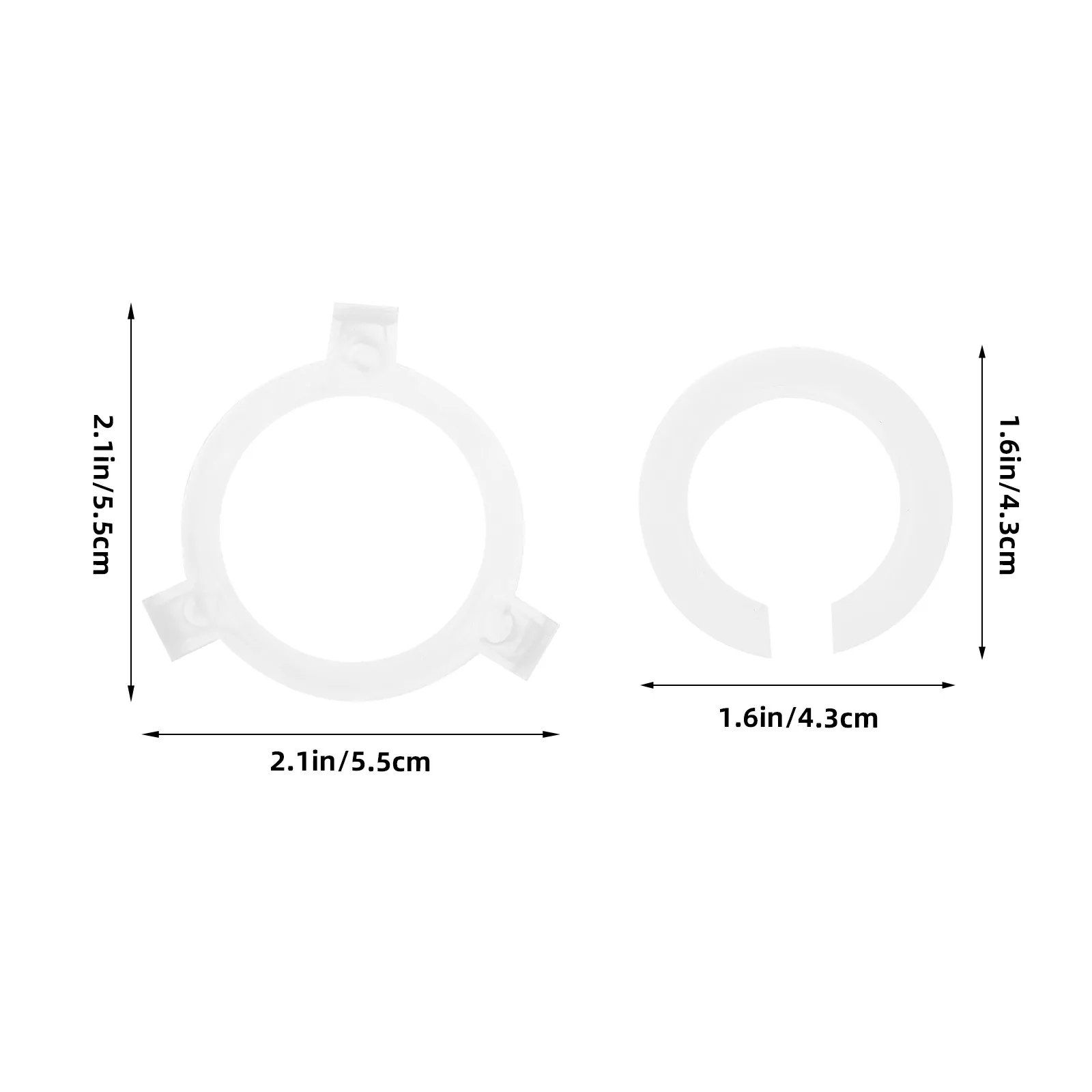 10Pcs Lamp Head Converter Ring Plastic Lampshade Reducer Ring Easy Install Lamp Shade Adapter Replacement Parts for Lighting