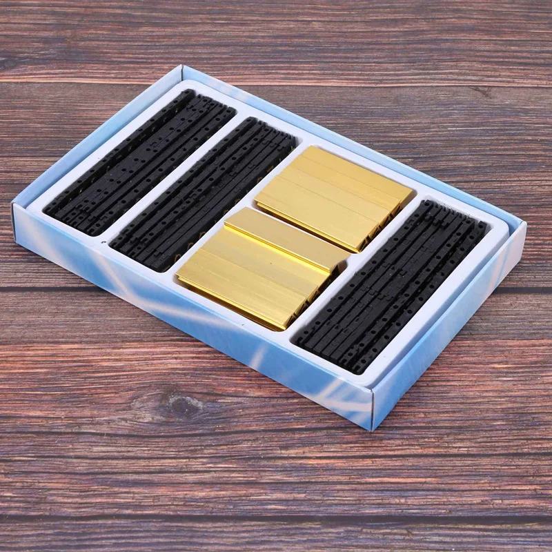 10X 19 gruppi metallo tono oro, numeri arabi insieme cartellini dei prezzi