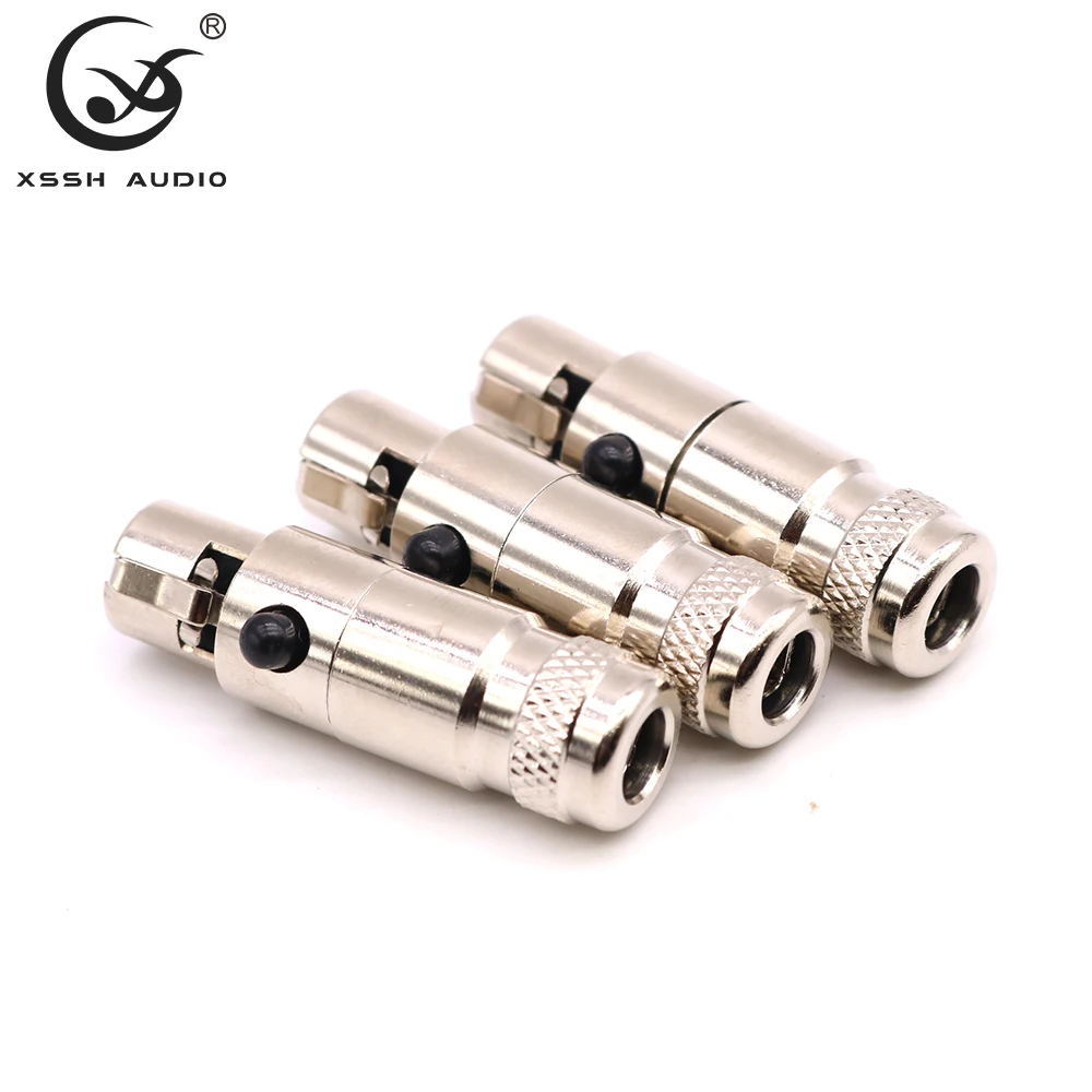 8pcs Studio Cannon Female Male YIVO OEM F3RH HIFI Hi-end DIY Audio Video Microphone 3Pins 4Pins Mini XLR Connectors Plug Jack