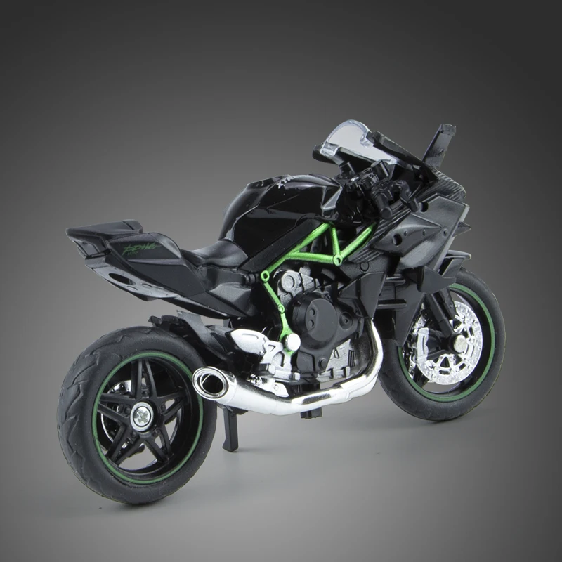 1:18 H2R Alloy Motorcycle Model Toy Boy Diecast Metal Vehicle Fast and Furious One Piece Hot Wheel Miniature Gift for Children