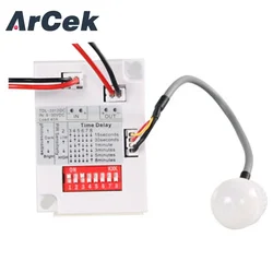 12V 24V 7-10M PIR Motion Sensor Intelligent Auto On Off Light smart Switch for Corridor Bath Warehouse Stair