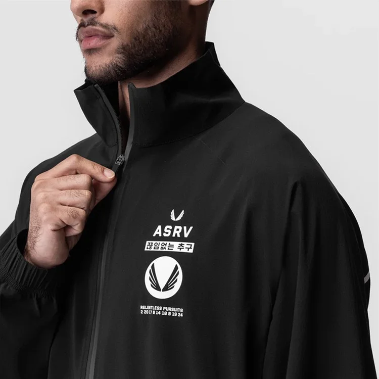 Nieuwe 2025 Heren Jaet Koreaanse Trendy Standkraag Rits Buitenkleding Qui Dry Waterdicht Veelzijdige Casual Top