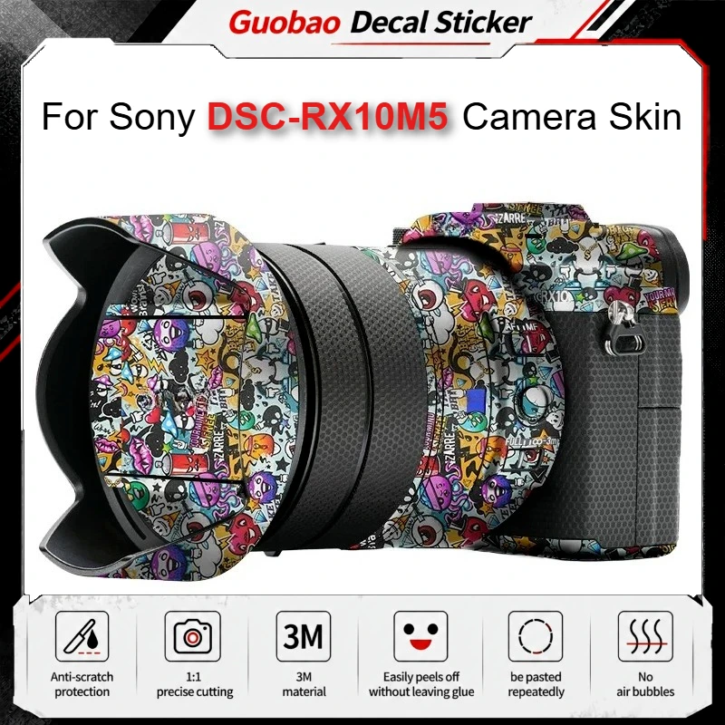 For Sony DSC-RX10M5 Camera Sticker Anti-Scratch Vinyl Wrap Film RX10 V Camera Body Protective Sticker Protector Coat