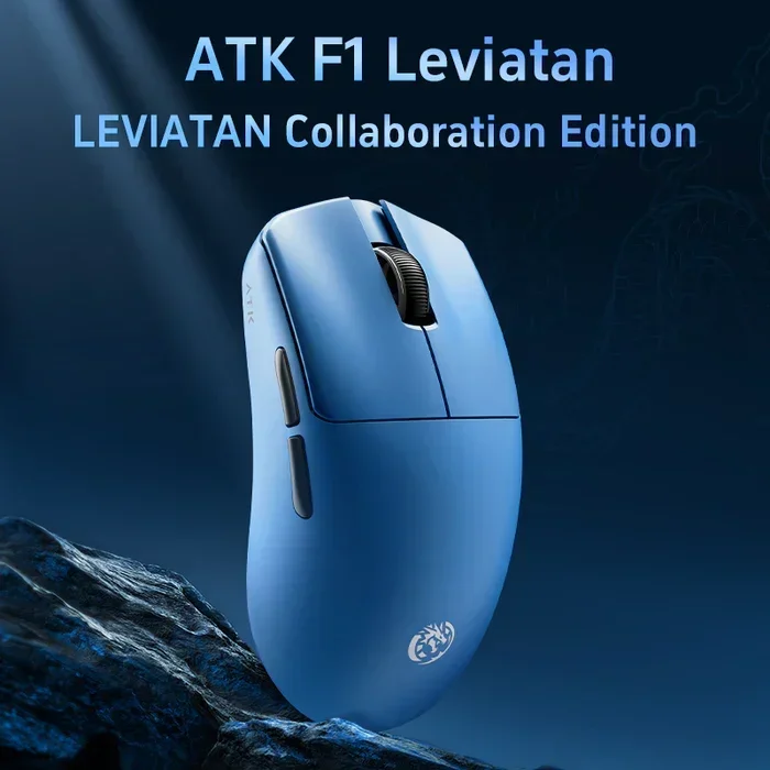 ATK Blazing Sky F1 Leviatan Mouse ATKxLEV F1 Dual Mode Wireless Mouse 8K Polling Rate Office Accessory Game Mouse Pad Customize