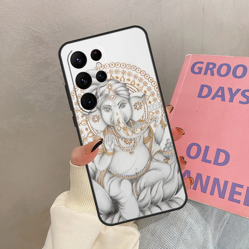 Ganesh Elephant God Case For Samsung Galaxy S23 Ultra S22 Plus S21 Ultra S20 FE S9 S10 Note 10 20 Ultra Cover