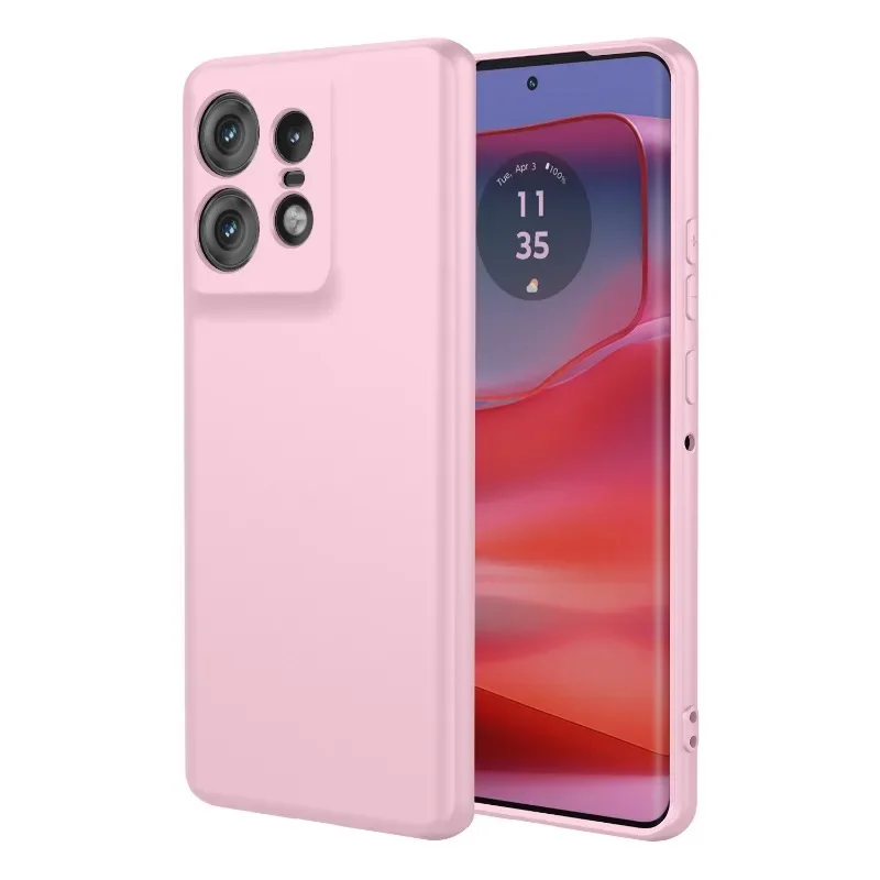 Flexible Liquid Silicone Case For Motorola Edge 50 Pro Fusion Ultra 40 Neo Plus 2023 5G Protective Cover Bumper Fundas Coque