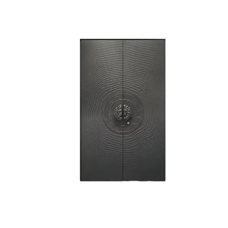 Custom Cast Aluminum Villa Entry Door New Chinese Style Front Exterior Gate for Home Entrance Residential Security
