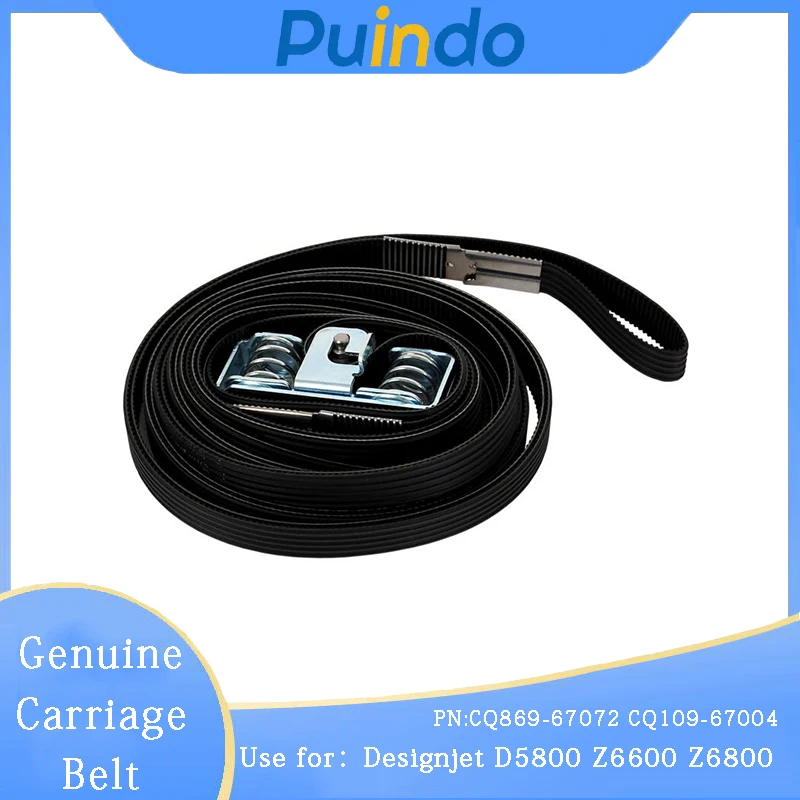 CQ869-67072 CQ109-67004 Genuine Carriage Belt for HP Designjet D5800 Z6600 Z6800 Belt and Tensioner Assembly 42-inch 60-inch