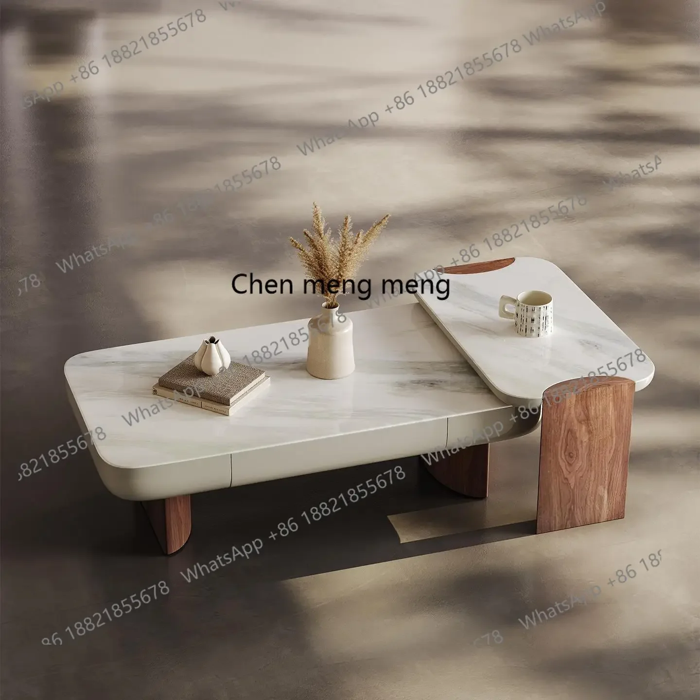 المبيعات الساخنة الحديثة بسيطة نمط وابي طاولة القهوة شقة صغيرة غرفة المعيشة مصمم المنزل الإبداعية الإقامة المنزلية الرجعية مضلع الشاي