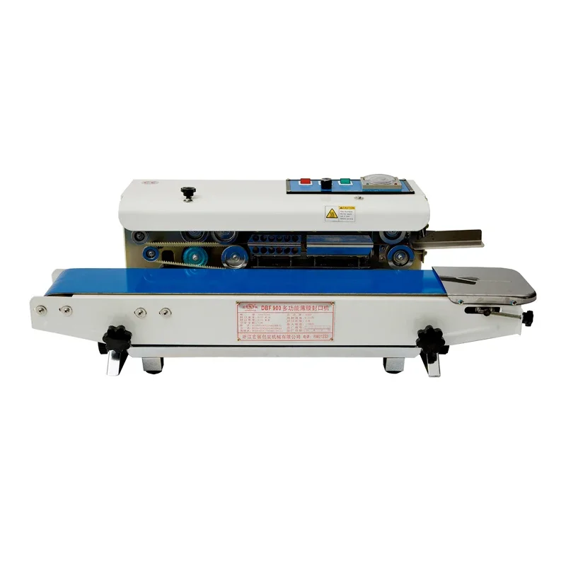 DBF-900W Continuous Bag Sealer Band Heat Sealer Food Packaging Continuous Sealing Machine